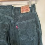 Levi's Women's Mid-Rise '94 Baggy Straight Jeans Mid Rise Green Corduroy Size 24 Photo 4