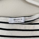 BAILEY 44 Rabbit Hole Dress White Black Striped Size XL Rib Knit Stretch Photo 5