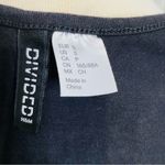 Divided Black Leopard Print Mini Dress With Chain Accent Cotton Blend Size S Photo 7