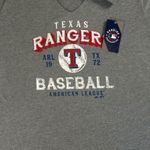 Majestic MLB Texas Rangers Women's Vintage Graphic Print T-Shirt in Gray, 2XL Photo 1