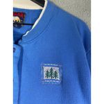 Vintage Polar Alaska Blue Button Front Sweatshirt Jacket L USA Trees Embroidery Size L Photo 8