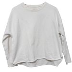 Frank & Eileen  Tee Lab White Sweatshirt Cotton Crew Neck Raw Hem Size XS Photo 0
