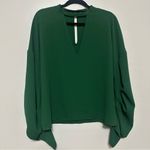 Amanda Uprichard  Ruched Sleeve Blouse Medium Photo 1