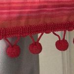 Muse Striped Silk Red Embellished Beaded Skirt Women's Size 6 Photo 1