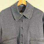 Ioanna Kourbela Basics Cropped Denim Jacket Women's Small Black Designer NWOT Photo 4