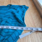 Missoni  Zig Zag Turquoise Blue Knit Flawed Dress size Medium Photo 12