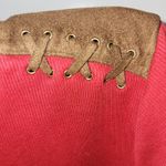 Ralph Lauren Lauren  Long‎ Sleeve Top Brown Shoulder Detail Ribbed XL Photo 5