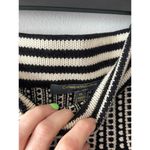 Catherine Malandrino  Womens Knit A-line Skirt Size XL Black White Artsy Mini Photo 1