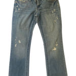 Aeropostale Aéropostale Chelsea Bootcut Distressed Embroidered Back Pockets Jeans Size 5/6R‎ Photo 0