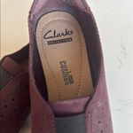 Clarks Purple Flats Slip-On Loafers Photo 1