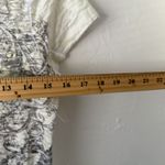 Cato  Y2k Tuscan Large White‎ Gray Short Sleeve Rhinestone Scroll Print Top Photo 6