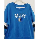 Nba New Era Dallas Mavericks Women's Fleece Sweatshirt  Logo Blue Size XL Photo 3