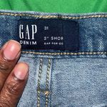 Gap Blue Jean Shorts Distressed Casual Style size 31 Photo 3