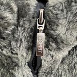 Esprit VTG 90's Faux Fur Blazer Coat Zip Up Womens Small Gray Mob Wife Soft Read Photo 6