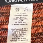 Jones New York Jones New York Orange Brown Short Sleeve Knit Sweater Women's Shirt Size XL Photo 2
