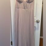 Maniju Elegant Pleated Maxi Dress in Soft Grey Photo 0
