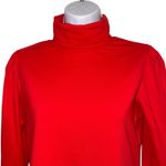 Rachel Parcell Red Puff Shoulder Long Sleeve Turtleneck Top NWOT Size Small Photo 2