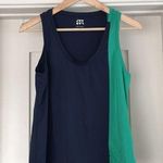 JoyLab  workout exercise athletic tank top shirt navy green womens size small Photo 0