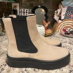 Vagabond  Shoemakers Pull On Tan Platform Chelsea Boots Leather Minimalist Grunge Photo 4