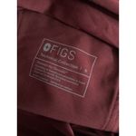 FIGS  Scrub Pants Womens S Maternity Dark Red Zamora High Waisted Jogger Cargo Photo 5