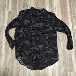 Torrid Size 2 gray camo/animal print button down very soft flannel material, pit to pit is 23, length is 30 Photo 4