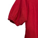 Universal Threads Women’s Red Mini Dress Balloon Sleeve Cotton Rayon NWT Sz XS Fall Christmas Photo 4