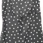Apostrophe  Black Polka Dot Sleeveless Dress Knee Length Retro Tie Chic Large 12 Photo 3