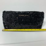 Victoria's Secret  Clutch Handbag Sequence Black‎ Snap Bag Make Up Bag Photo 4