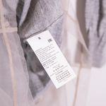 Maison Martin Margiela Wool Blend Knit Stretch Tulle Mesh Trim Sweater Dress S Photo 2