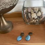 Dana Buchman Blue Wave Beaded Dangle Earrings Photo 3