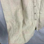 LL.Bean 100% Linen Oatmeal Color Sleeveless Button up Dress Measurement Included Size undefined Photo 2