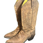 Justin Boots Justin L4935 Bay Apache Western Cowboy Boots Women's Leather Size 5.5 C Wide Photo 0