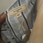 Stylish Blue Striped Ruffle Off Photo 3