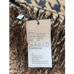 Giti Black/Camel Tan Houndstooth Fringe Scarf Wrap Accessory One Size NEW NWT Photo 2