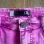 Kut from the Cloth Acid Wash Pink High Rise Jane Stretch Denim Shorts Size 8 Photo 4