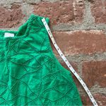 CAbi Cottagecore Gemma Green Eyelet Blouse Sleeveless Tank Top 5036 size medium Photo 4