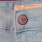 Torrid Distressed Aqua Blue Denim Raw Hem Jean Shorts Size 16 #10808883 Photo 4