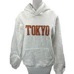 Madhappy  Women's Gray Tokyo Long Sleeve Hoodie Hooded Sweatshirt Top Size M Photo 0
