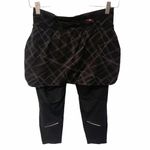Athleta Size XS Splash Contender 2 in 1 Black Capri Athletic Legging Skirt Photo 6