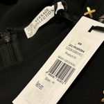 Versace NWT. $1280  COLLECTION COLD SHOULDER Shift Dress Black Size: M | US8 IT44 Photo 9