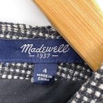 Madewell dovetail dress black white running stitch size 4 Photo 68