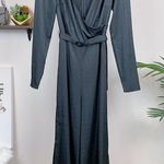 The Fifth Label  Black Satin Long Sleeve Jumpsuit Photo 3