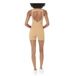 Brand New Gigi C Revolve Women's Size Small Camel Brown Sleeveless Romper Photo 1