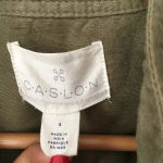 Caslon Olive Green Linen Blend Utility Jacket Photo 2