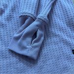 Calvin Klein Jeans Waffle Knit Hoodie Mauve Pink Thumb Holes Size L Photo 5