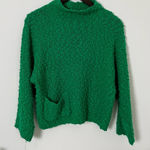 VTG Chunky Green Sweater with Cute Pocket Size L Photo 0