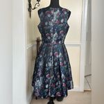 Tahari Sleeveless Floral A-Line Midi Cocktail Dress Photo 2