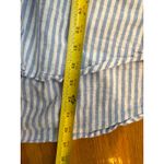 Gap Boyfriend Fit Striped Button Down Shirt Linen Cotton Blend Womens L Photo 5