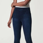 Spanx Jean-ish Ankle Denim Leggings Twilight Blue Dark Wash Size 1X Plus Photo 0