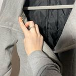 H&M Women’s Grey Double Breasted Pea Coat Photo 7